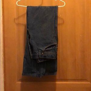 Wrangler straight leg blue jeans